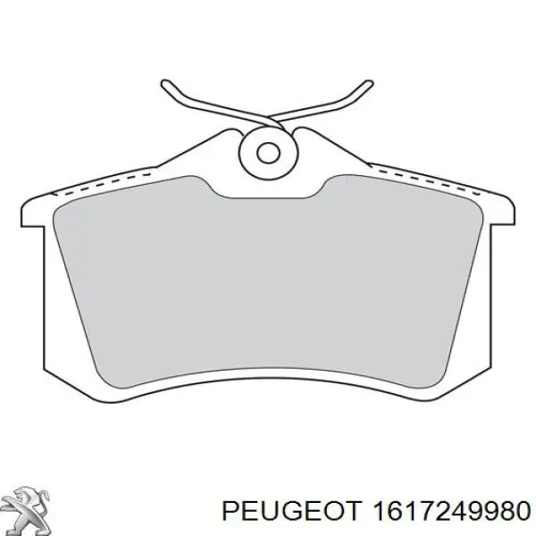 Comprar 1617249980 Peugeot/Citroen Pastillas de freno traseras