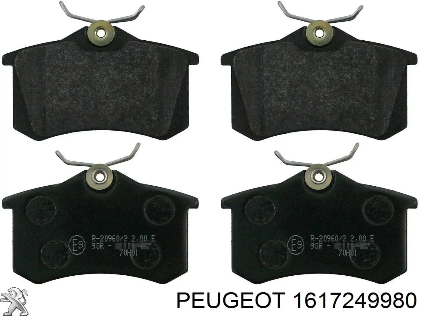 1617249980 Peugeot/Citroen Pastillas freno traseras