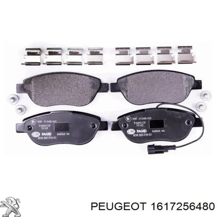 Comprar 1617256480 Peugeot/Citroen Pastillas delanteras de freno