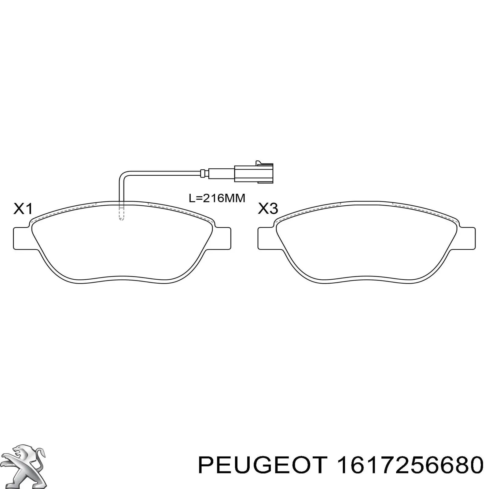 Pastillas de freno delanteras Citroen C3 1 FC