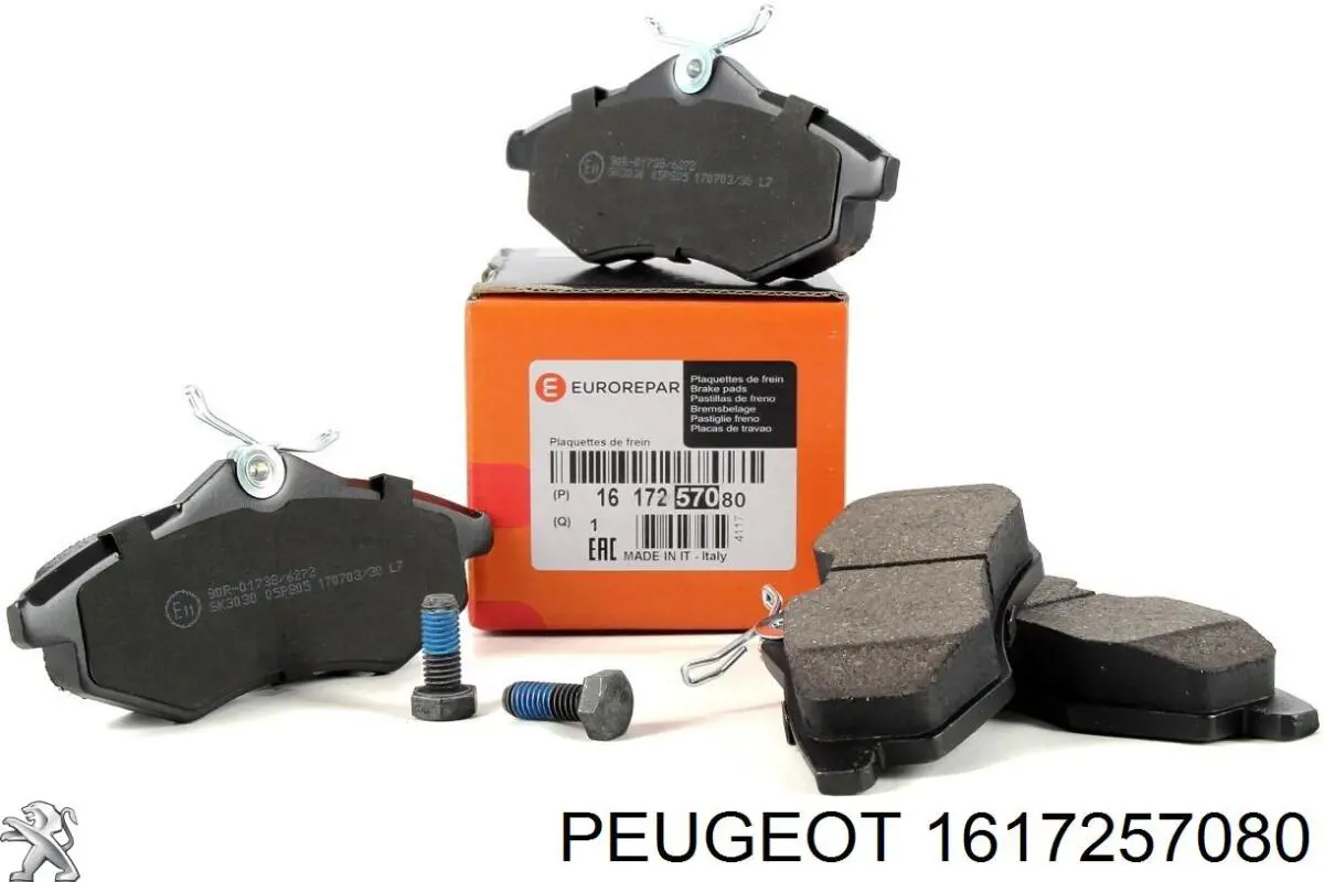 1617257080 Peugeot/Citroen pastillas de freno delanteras