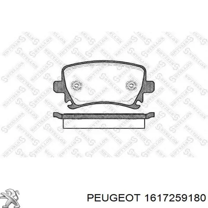 1617259180 Peugeot/Citroen pastillas de freno traseras