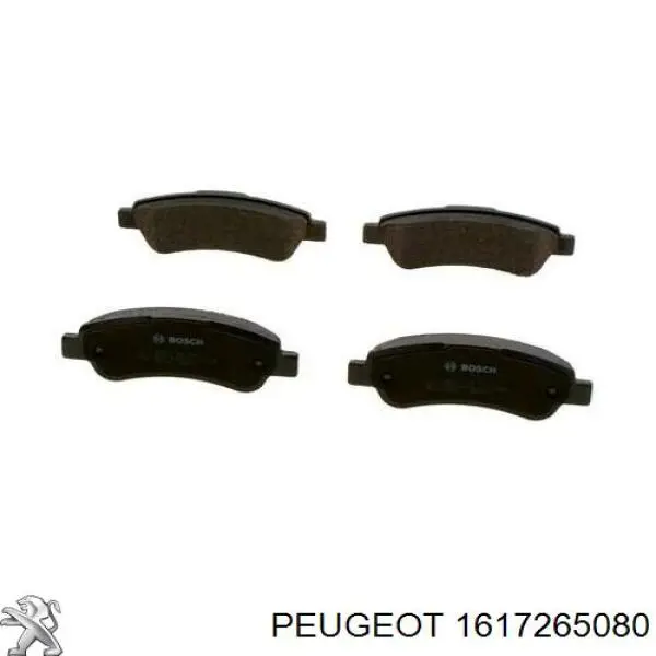 1617265080 Peugeot/Citroen pastillas de freno traseras