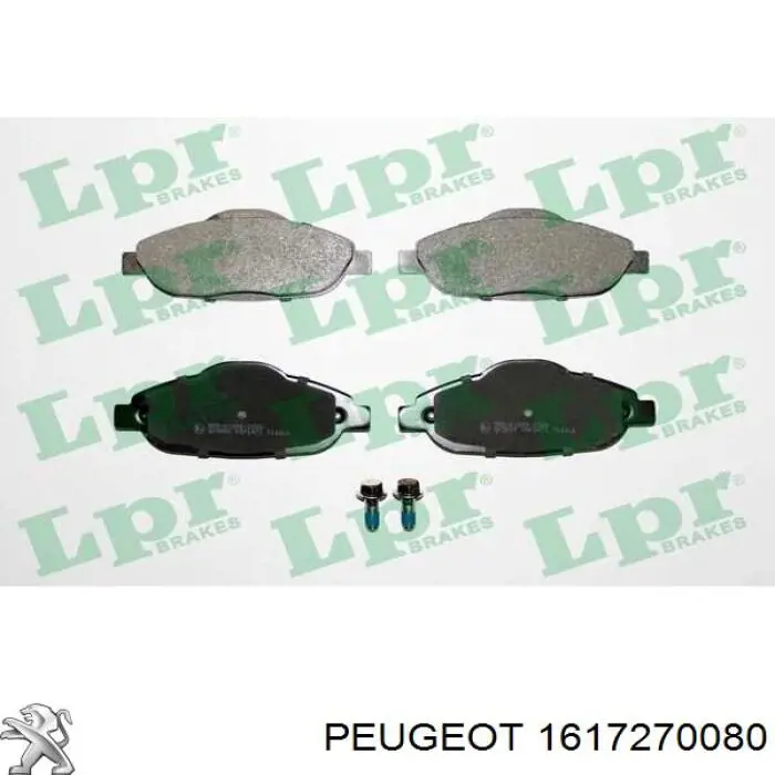 Comprar 1617270080 Peugeot/Citroen Pastillas delanteras de freno