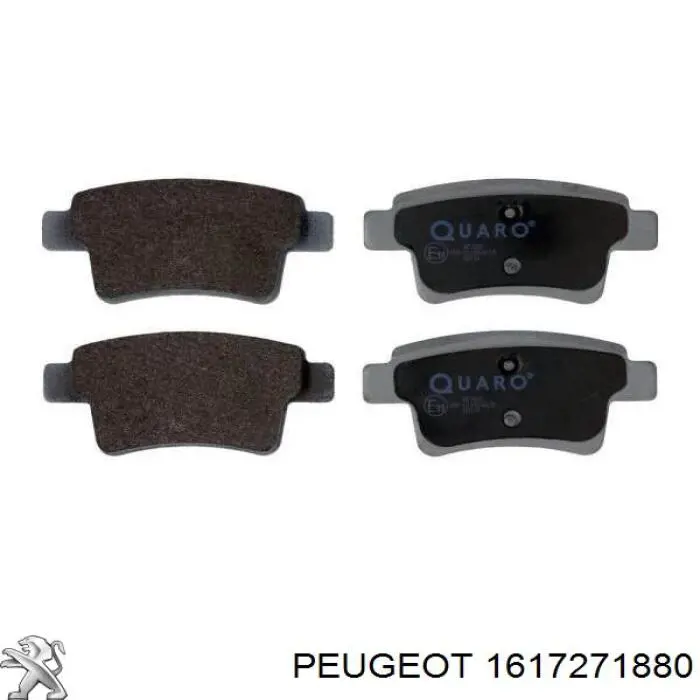 1617271880 Peugeot/Citroen pastillas de freno traseras