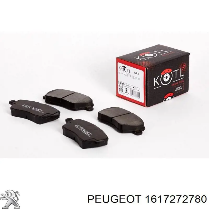 1617272780 Peugeot/Citroen pastillas de freno delanteras