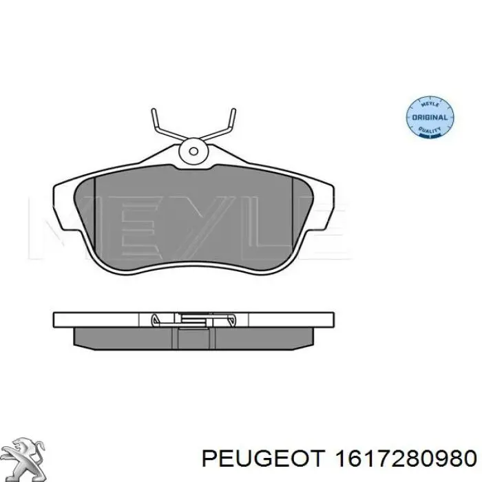 Comprar 1617280980 Peugeot/Citroen Pastillas de freno traseras