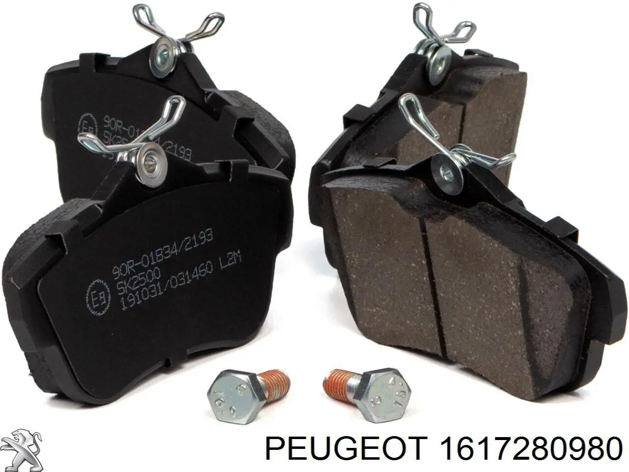Pastillas de freno traseras 1617280980 Peugeot/Citroen