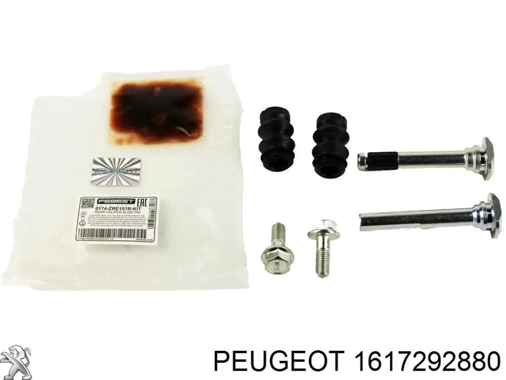 Juego de reparación, pinza de freno delantero Citroen C3 2 A51