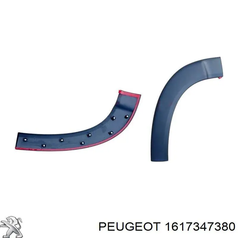 1617347380 Peugeot/Citroen revestimiento de la puerta delantera derecha