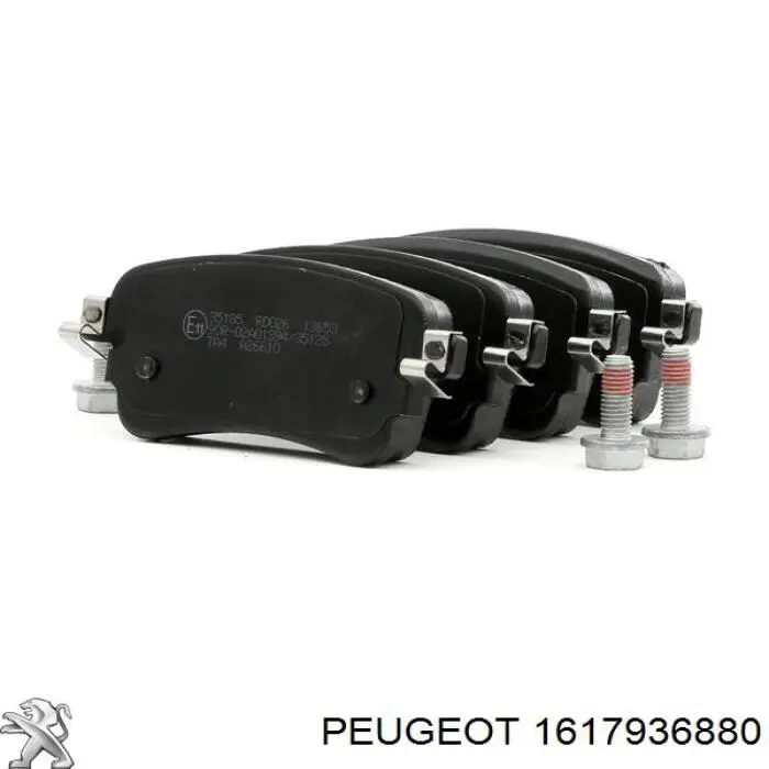 1617936880 Peugeot/Citroen pastillas de freno traseras