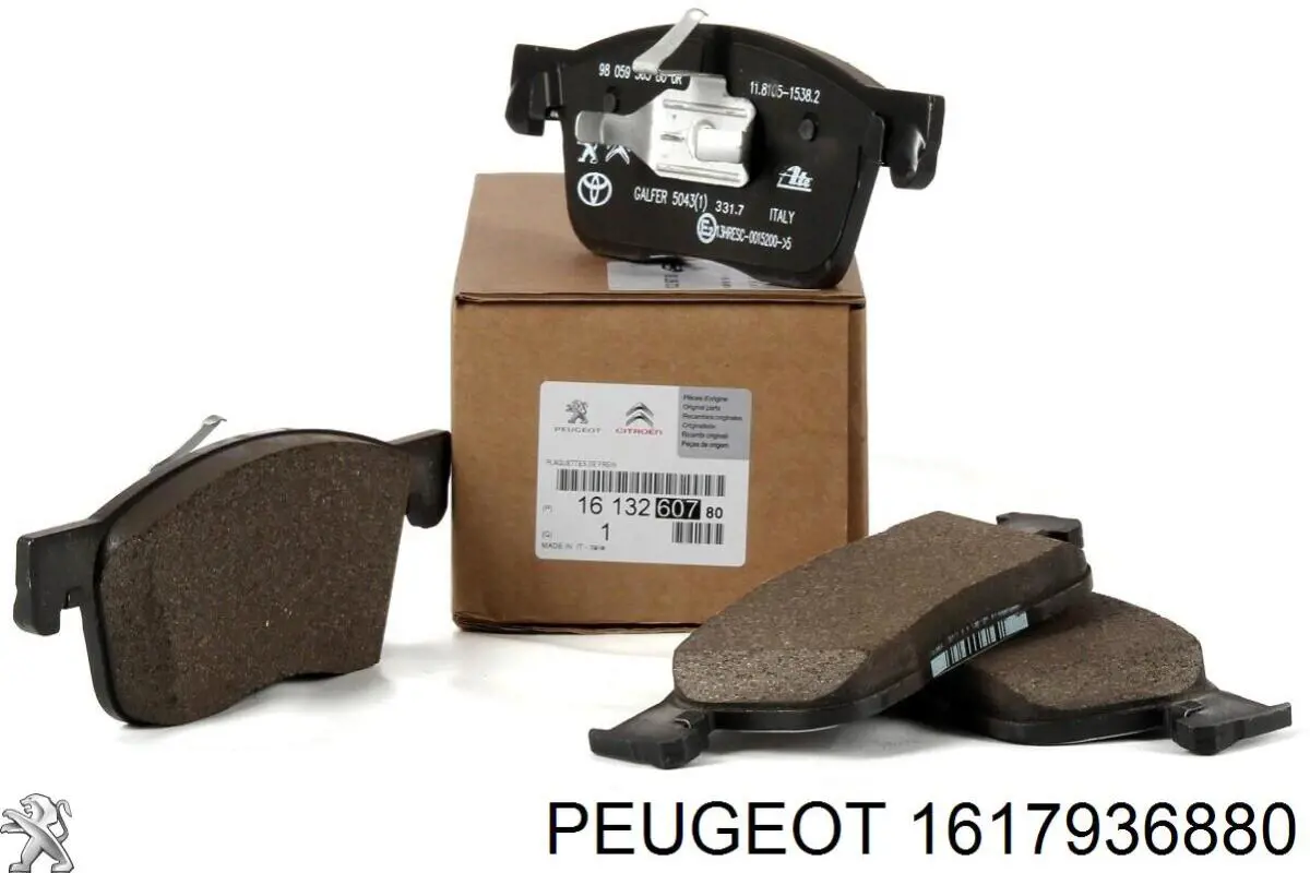 Comprar 1617936880 Peugeot/Citroen Pastillas de freno traseras