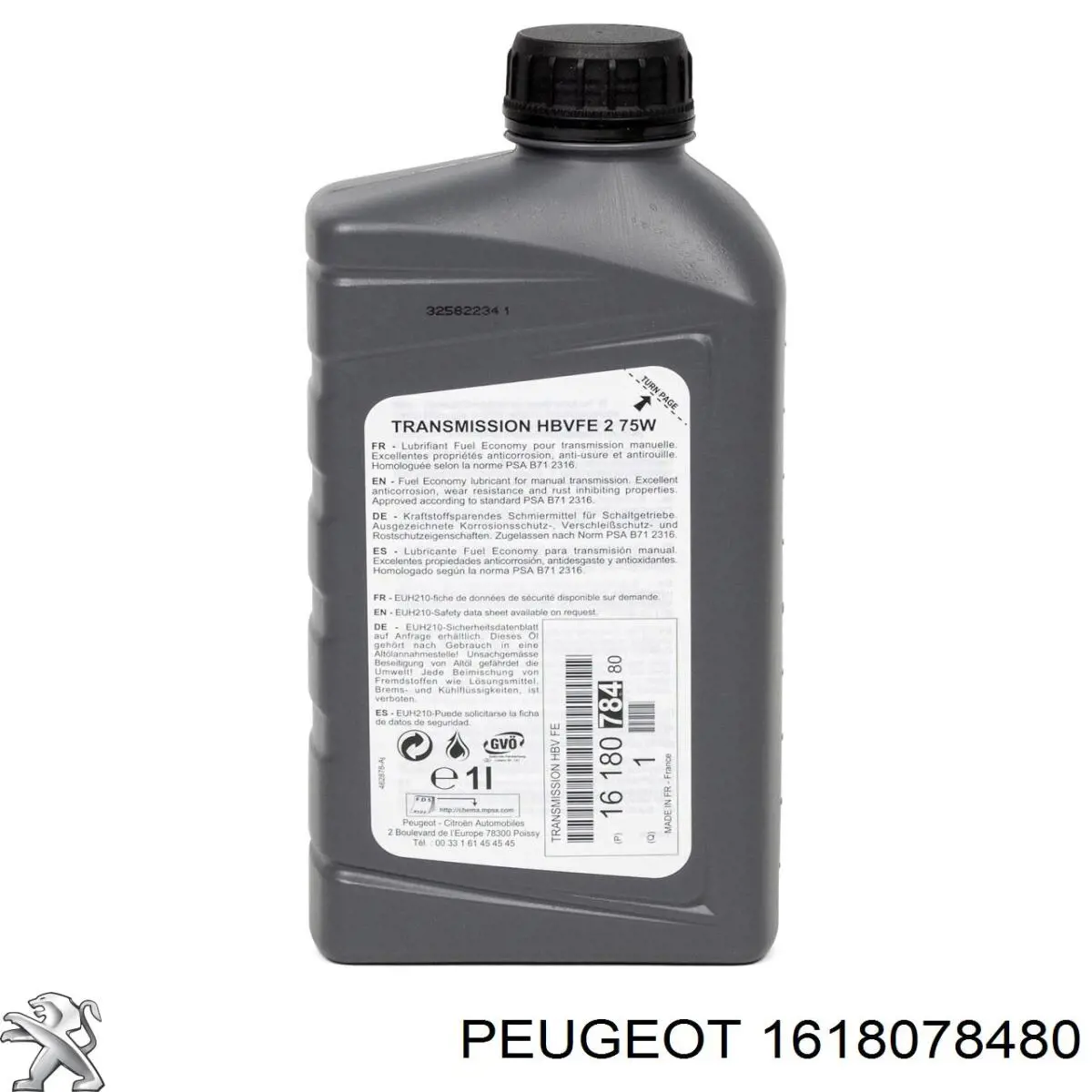 1618078480 Peugeot/Citroen Aceite caja cambios