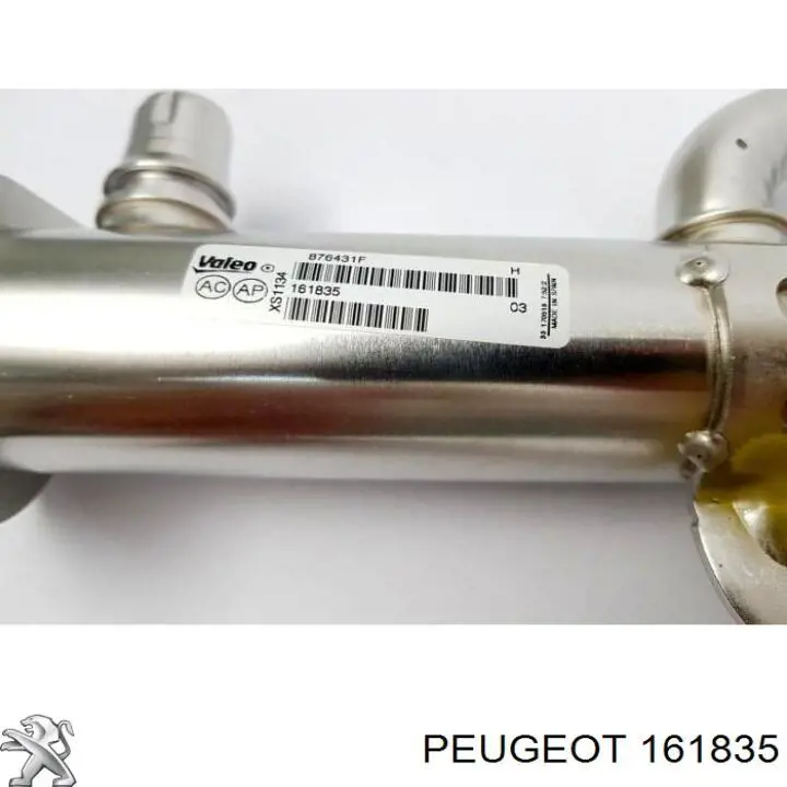 Enfriador de recirculación de gases de escape EGR 161835 Peugeot/Citroen