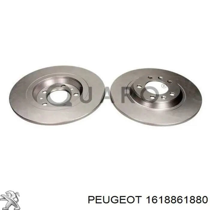 Comprar 1618861880 Peugeot/Citroen Disco de freno trasero