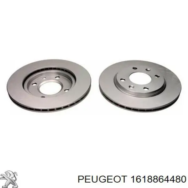 1618864480 Peugeot/Citroen disco de freno delantero