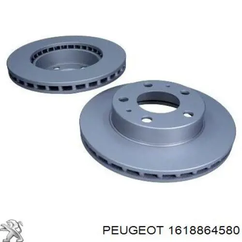 1618864580 Peugeot/Citroen freno de disco delantero