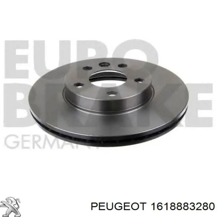 1618883280 Peugeot/Citroen disco de freno delantero