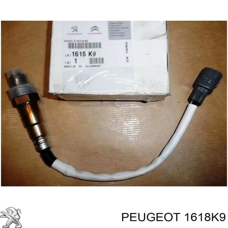Sonda lambda de oxígeno posterior al catalizador 1618K9 Peugeot/Citroen