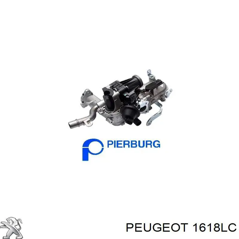 1618LC Peugeot/Citroen enfriador egr de recirculación de gases de escape