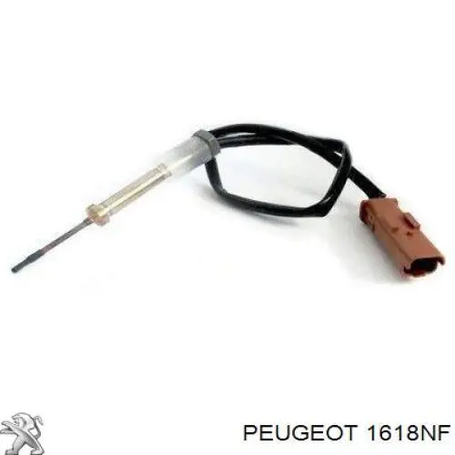 1618NF Peugeot/Citroen sensor de temperatura, gas de escape, filtro hollín/partículas