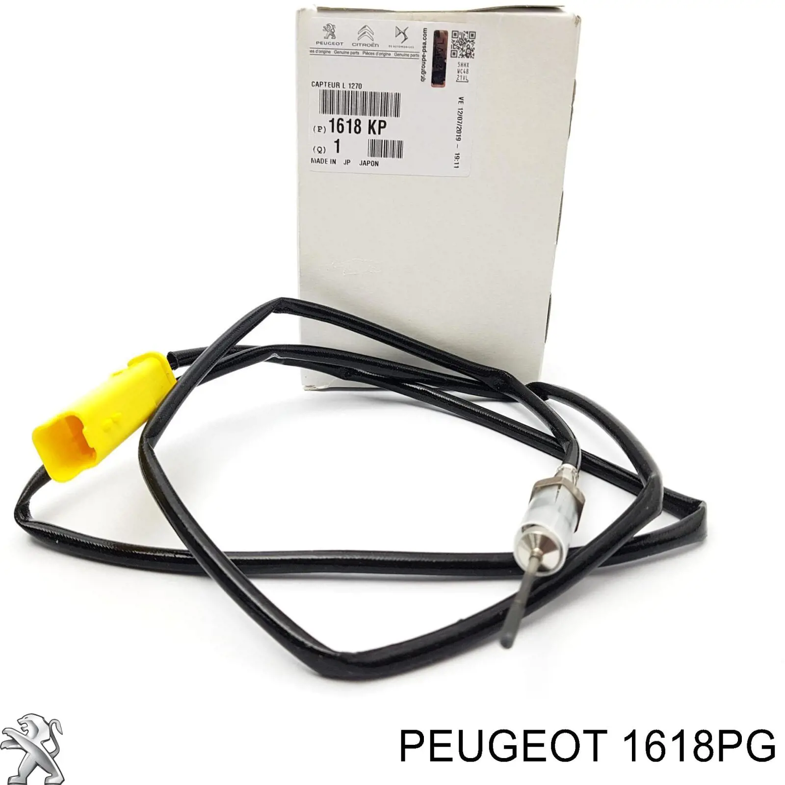 1618PG Peugeot/Citroen sensor de temperatura, gas de escape, después de filtro hollín/partículas