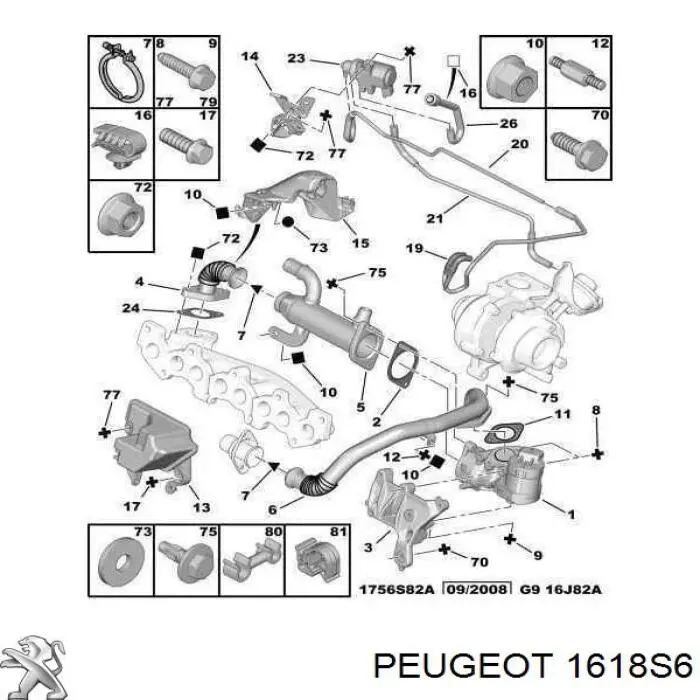  Peugeot/Citroen 1618S6 precio, desde 40,43 EUR