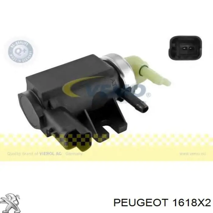 Válvula solenoide de control de presión de sobrealimentación 1618X2 Peugeot/Citroen