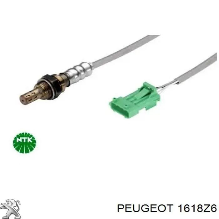 Sonda lambda, sensor de oxígeno antes del catalizador izquierdo 1618Z6 Peugeot/Citroen