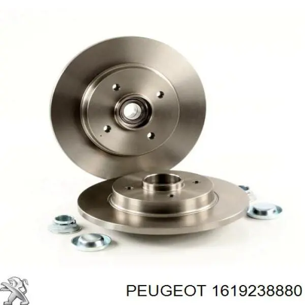 Disco de freno trasero 1619238880 Peugeot/Citroen