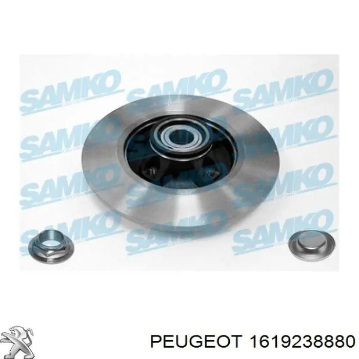 1619238880 Peugeot/Citroen Freno de disco trasero