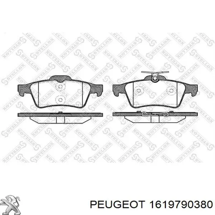 Comprar 1619790380 Peugeot/Citroen Pastillas de freno traseras