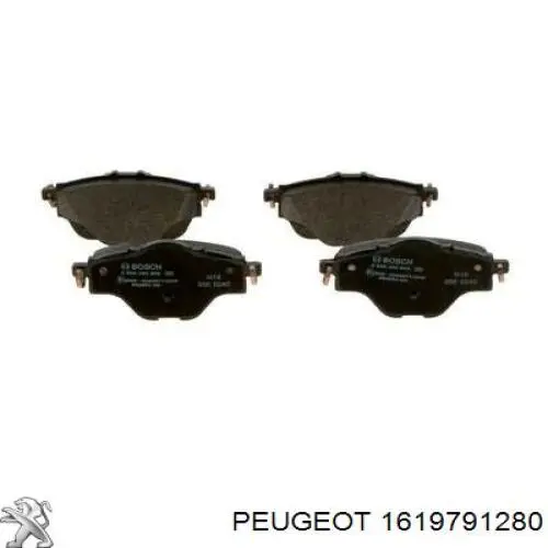 Comprar 1619791280 Peugeot/Citroen Pastillas de freno traseras