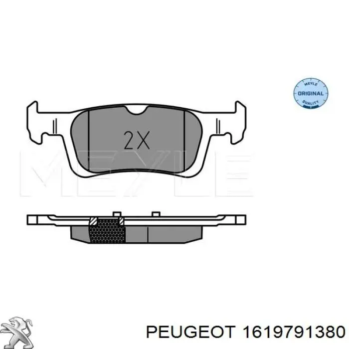 Pastillas traseras de freno Peugeot/Citroen 1619791380 precio, desde 23,16 EUR