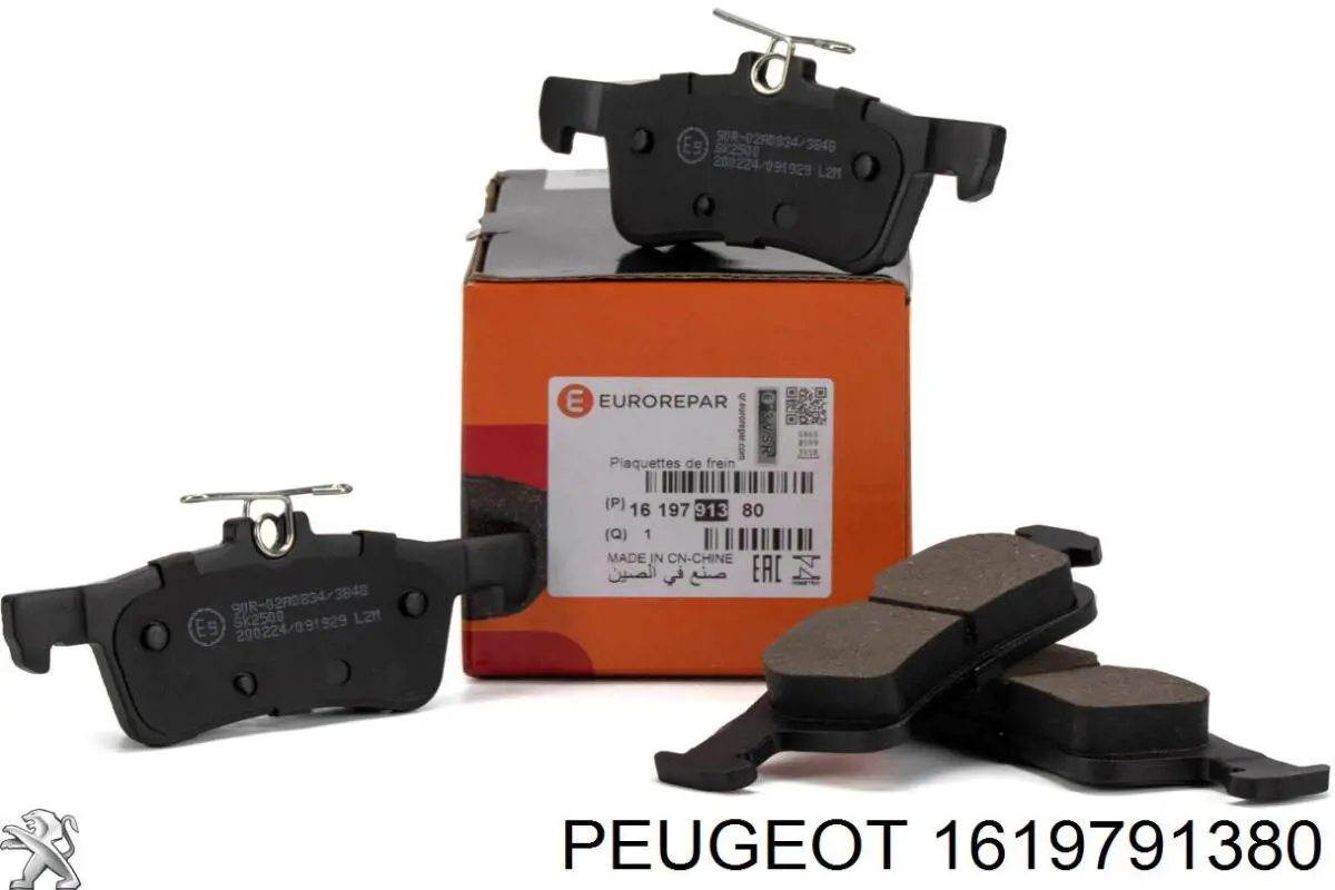 Comprar 1619791380 Peugeot/Citroen Pastillas de freno traseras