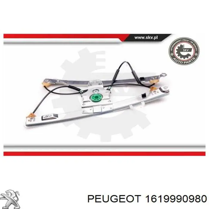 Mecanismo de elevalunas delantero izquierdo 1619990980 Peugeot/Citroen