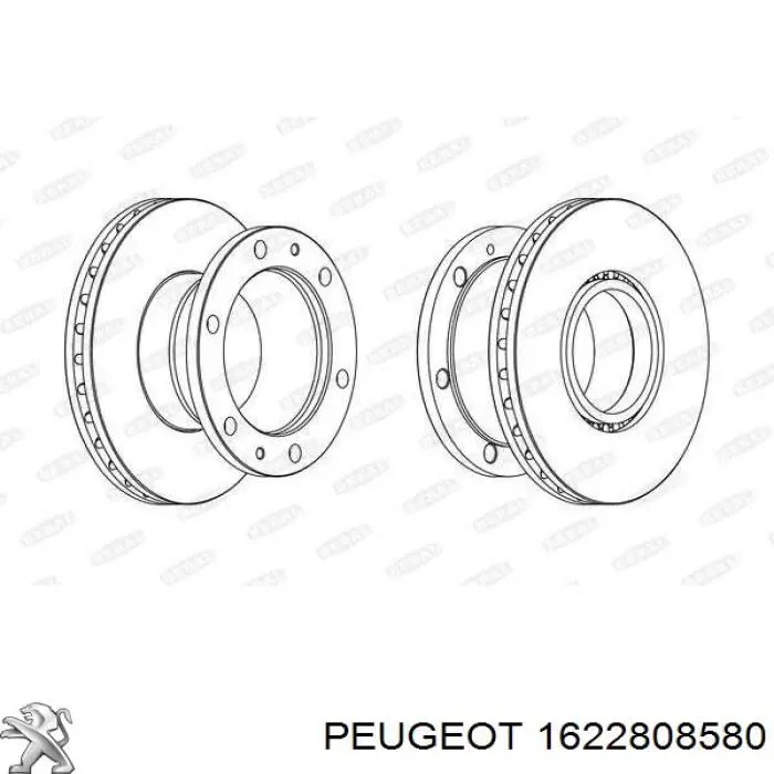 1622808580 Peugeot/Citroen disco de freno delantero