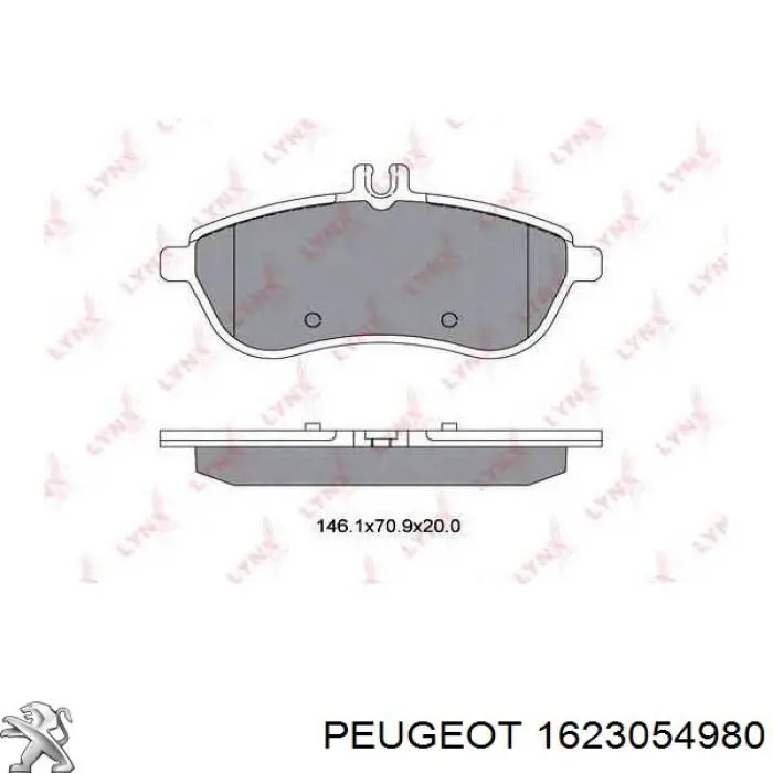 1623054980 Peugeot/Citroen Pastillas delanteras