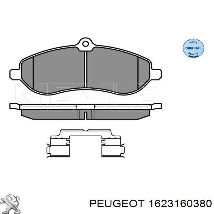 Comprar 1623160380 Peugeot/Citroen Pastillas delanteras de freno