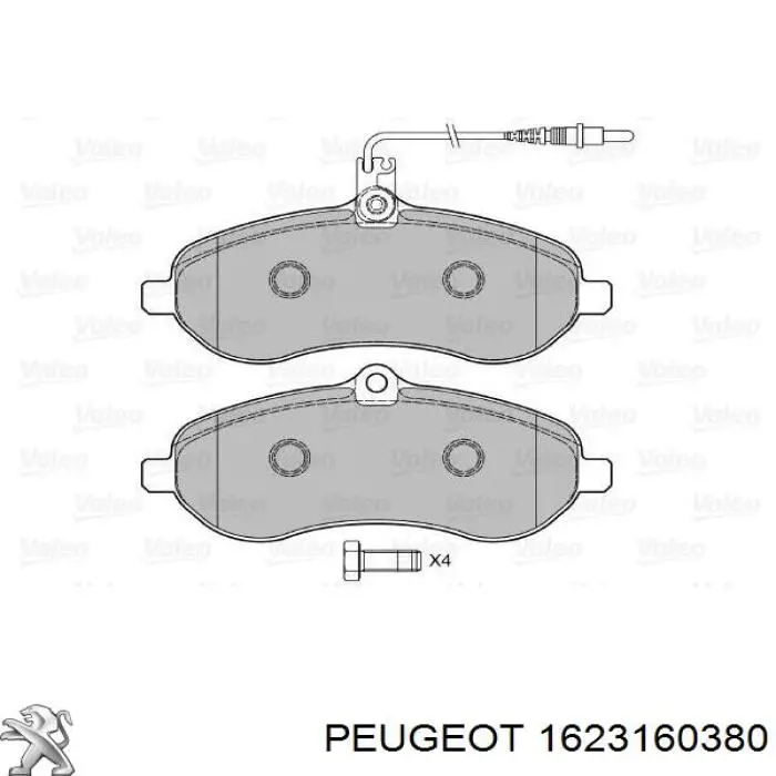 1623160380 Peugeot/Citroen Pastillas delanteras