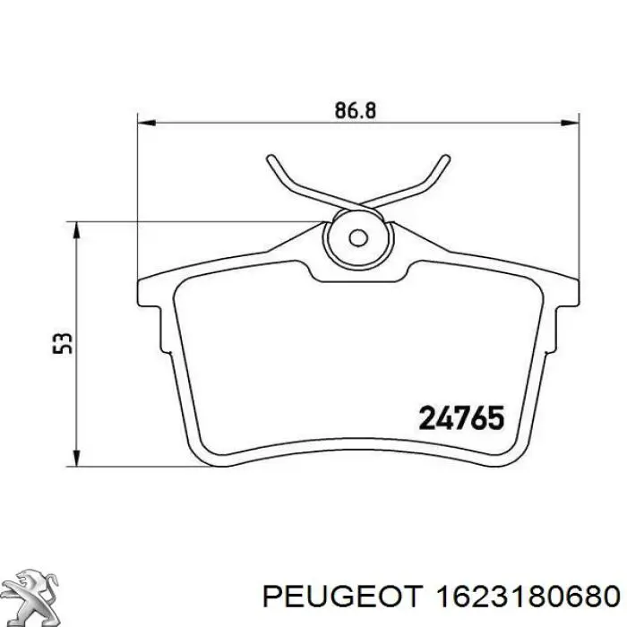 Pastillas traseras de freno Peugeot/Citroen 1623180680 precio, desde 22,35 EUR