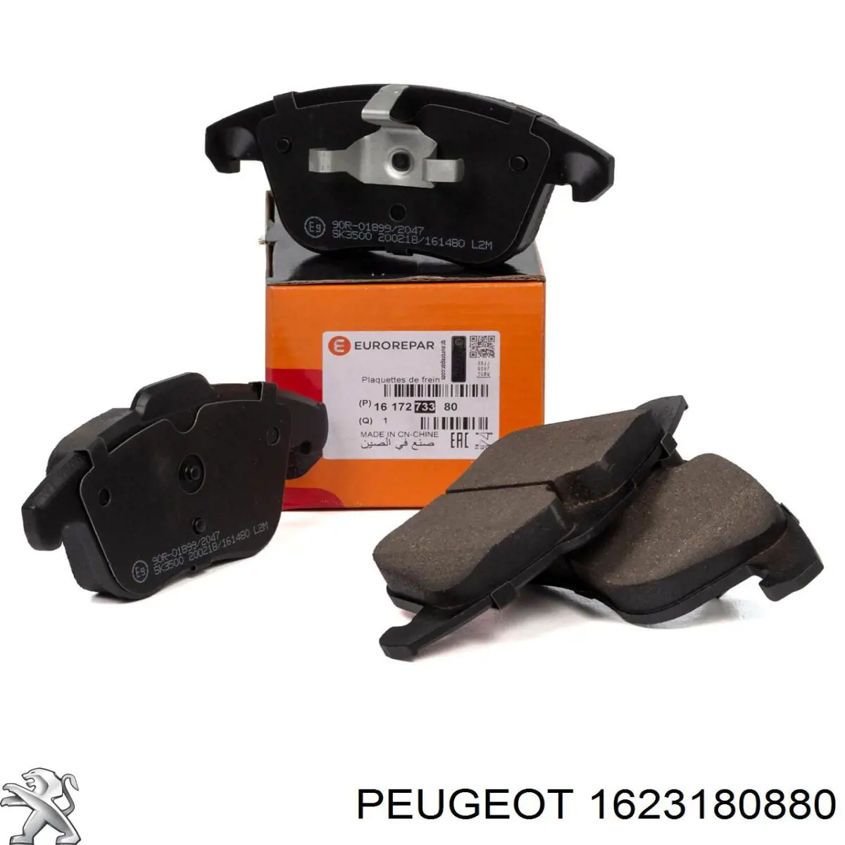 Pastillas de freno traseras 1623180880 Peugeot/Citroen