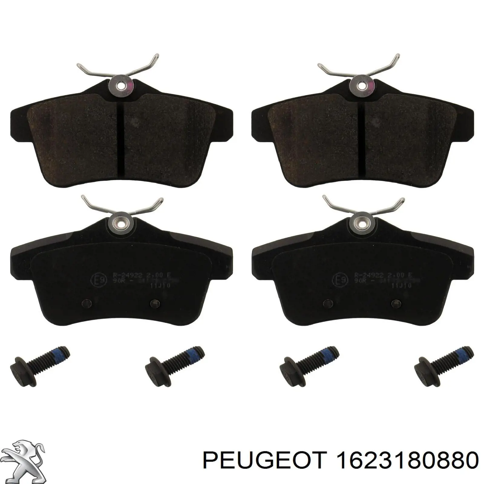 Comprar 1623180880 Peugeot/Citroen Pastillas de freno traseras