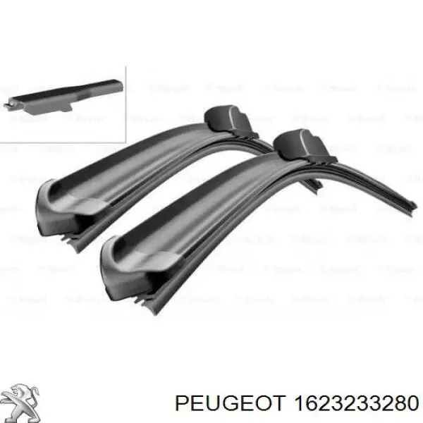 Escobilla del limpiaparabrisas del lado del conductor Peugeot/Citroen 1623233280 precio, desde 12,70 EUR
