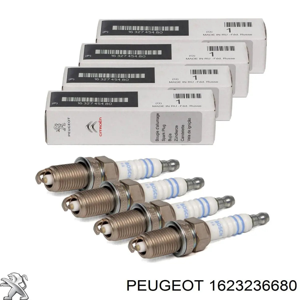 Escobilla del limpiaparabrisas del lado del pasajero 1623236680 Peugeot/Citroen