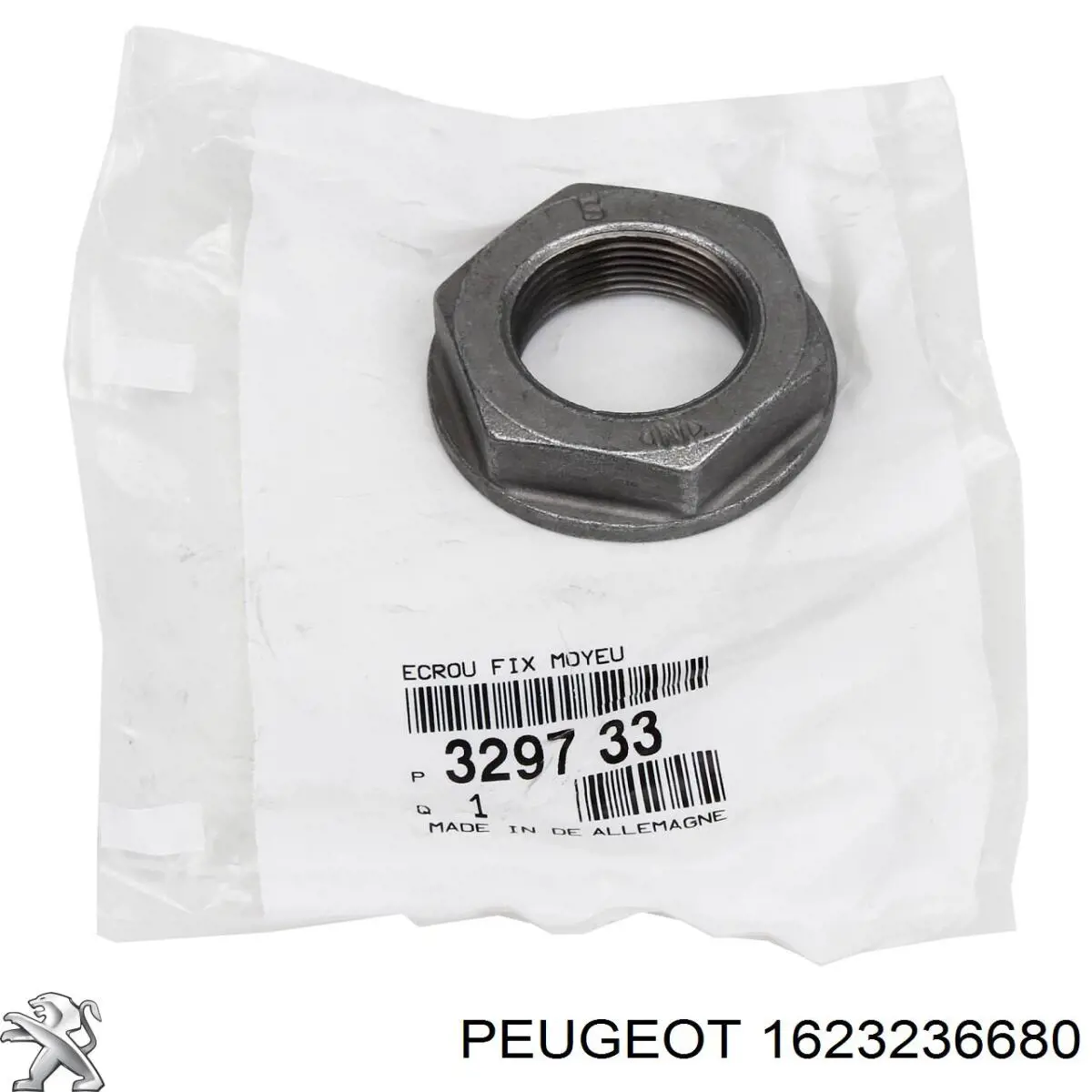 Limpiaparabrisas delantera copiloto Peugeot/Citroen 1623236680