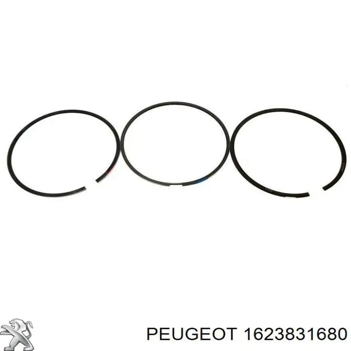 Aros de pistón para 1 cilindro, STD 1623831680 Peugeot/Citroen