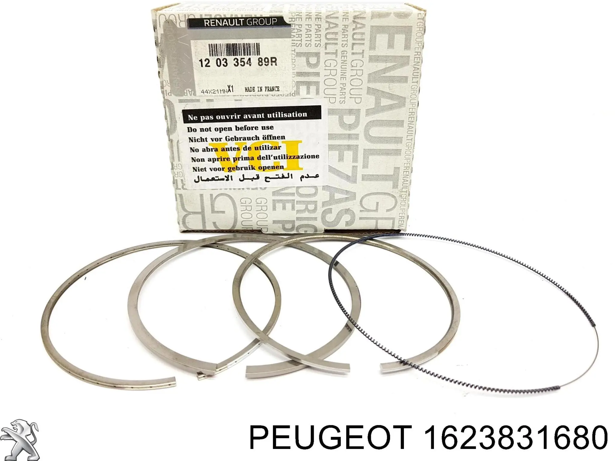 Comprar 1623831680 Peugeot/Citroen Aros de pistón para 1 cilindro, STD