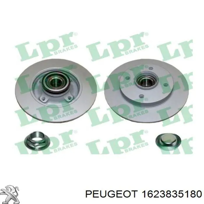 Disco de freno trasero 1623835180 Peugeot/Citroen