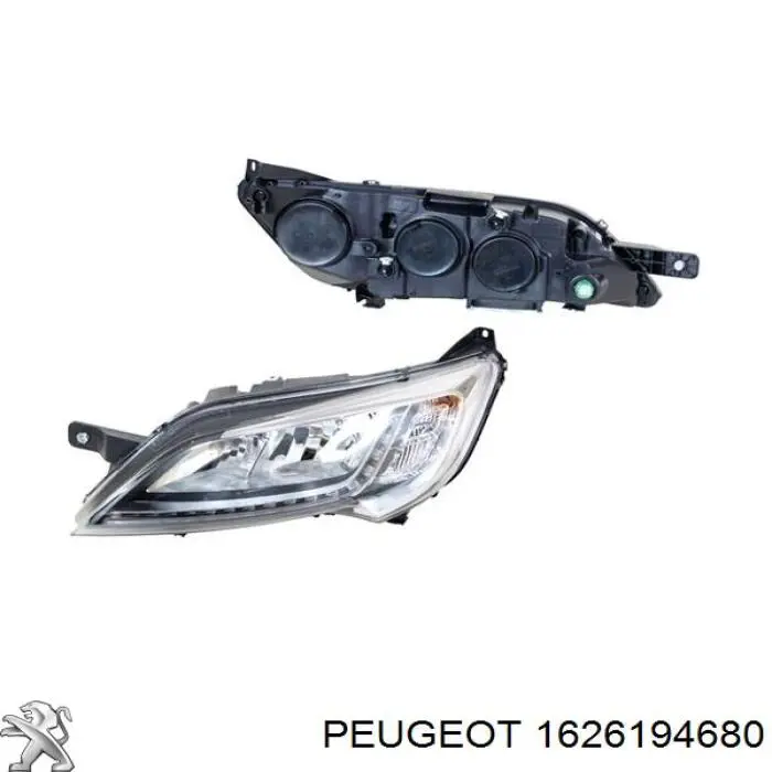 Faro delantero derecho Peugeot/Citroen 1682747980
